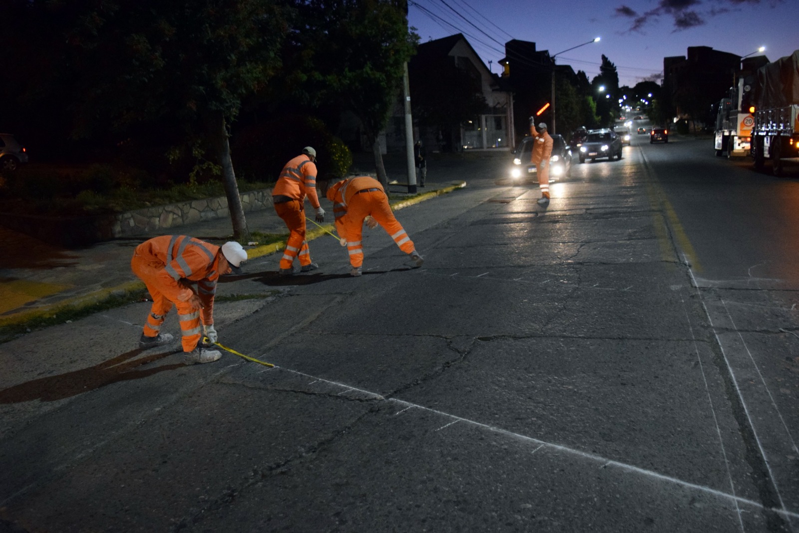 Bariloche retoma el Plan Anual de Demarcación Horizontal y pintado de sendas peatonales